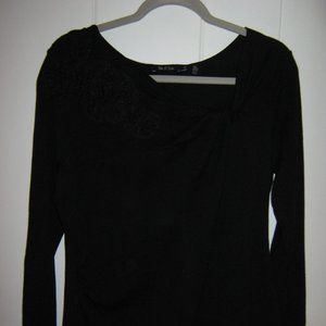 Nic + Zoe Black Dressy Sweater